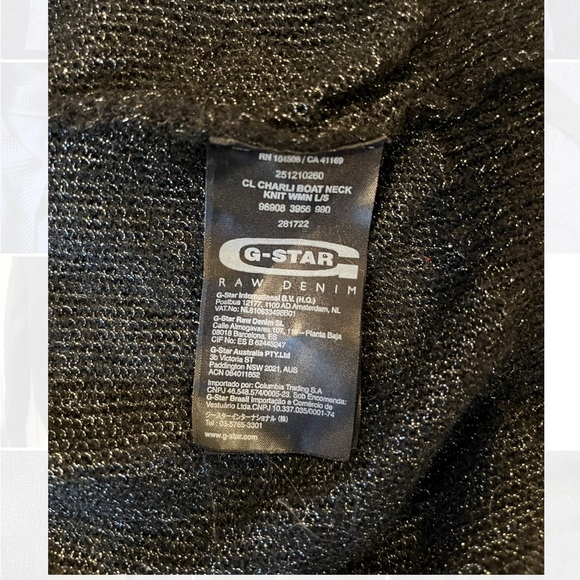 Gently Used G Star Raw Correct Line Knit Cardigan Black Size Small - Picture 3 of 7